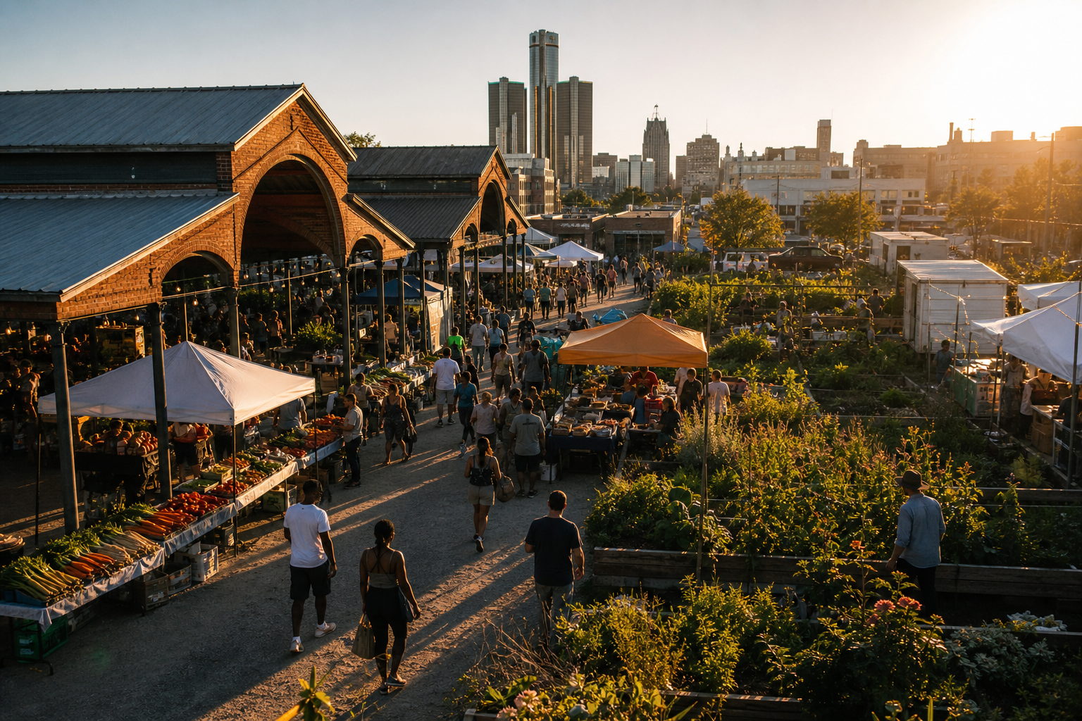 Detroit's Eastern Market Revitalization